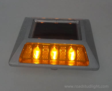 Yellow LED Solar Road Stud