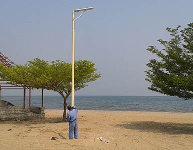 Application of all in one integrated solar street light