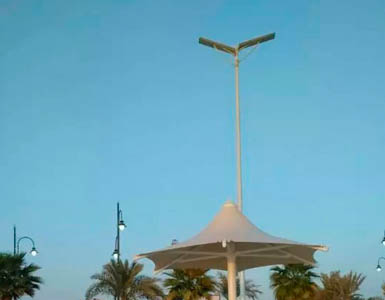 Application of all in one solar street light