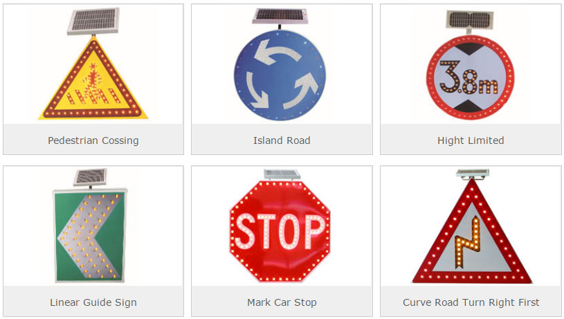 Solar traffic signs