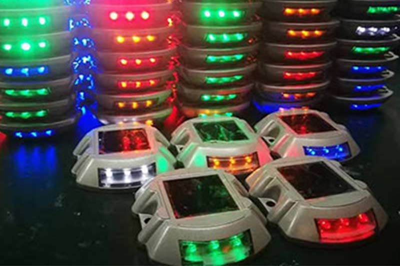 colorful solar road studs